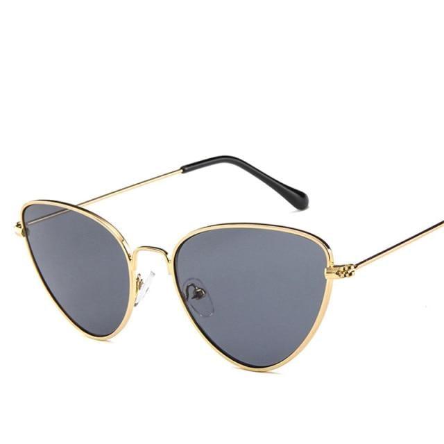 Metal Round Sunglasses Retro Design Sunglasses For Women New Cat Eye Glasses For Women New Popular Eyeglasses For Female Ladies Cat Eye Retro Sunglasses