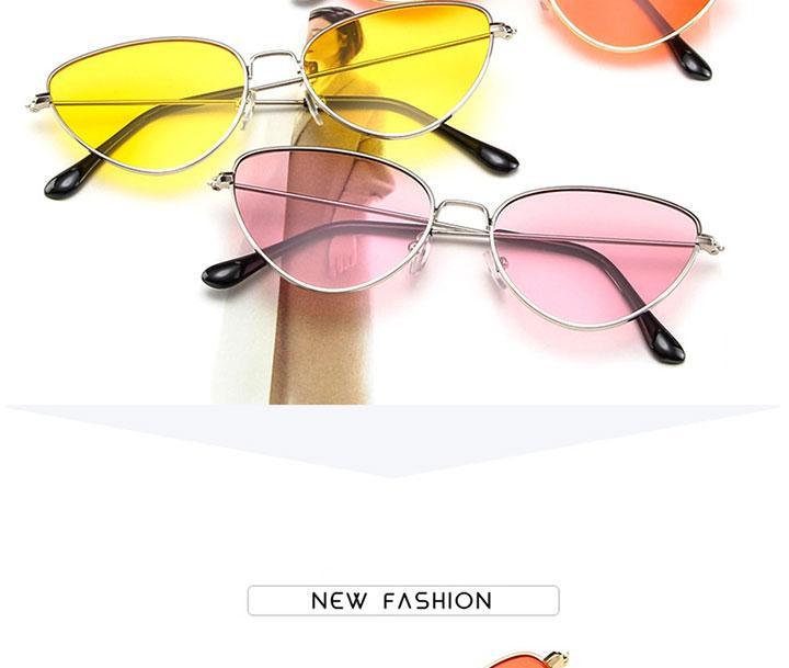 Metal Round Sunglasses Retro Design Sunglasses For Women New Cat Eye Glasses For Women New Popular Eyeglasses For Female Ladies Cat Eye Retro Sunglasses