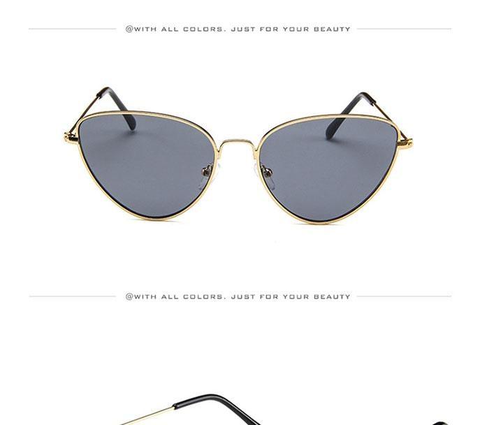 Metal Round Sunglasses Retro Design Sunglasses For Women New Cat Eye Glasses For Women New Popular Eyeglasses For Female Ladies Cat Eye Retro Sunglasses