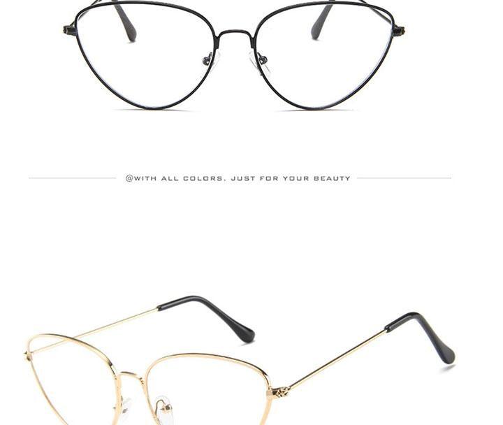 Metal Round Sunglasses Retro Design Sunglasses For Women New Cat Eye Glasses For Women New Popular Eyeglasses For Female Ladies Cat Eye Retro Sunglasses
