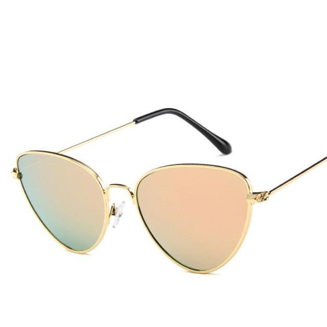 Metal Round Sunglasses Retro Design Sunglasses For Women New Cat Eye Glasses For Women New Popular Eyeglasses For Female Ladies Cat Eye Retro Sunglasses