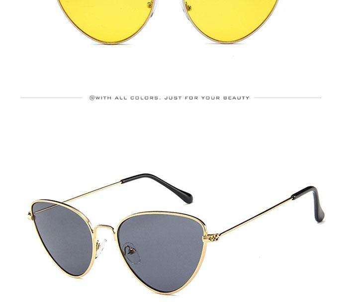 Metal Round Sunglasses Retro Design Sunglasses For Women New Cat Eye Glasses For Women New Popular Eyeglasses For Female Ladies Cat Eye Retro Sunglasses