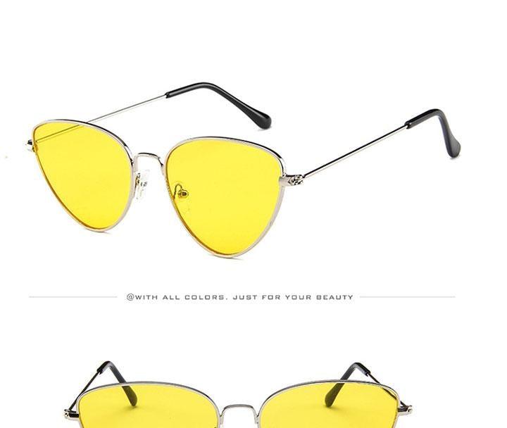 Metal Round Sunglasses Retro Design Sunglasses For Women New Cat Eye Glasses For Women New Popular Eyeglasses For Female Ladies Cat Eye Retro Sunglasses