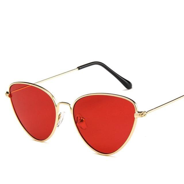 Metal Round Sunglasses Retro Design Sunglasses For Women New Cat Eye Glasses For Women New Popular Eyeglasses For Female Ladies Cat Eye Retro Sunglasses