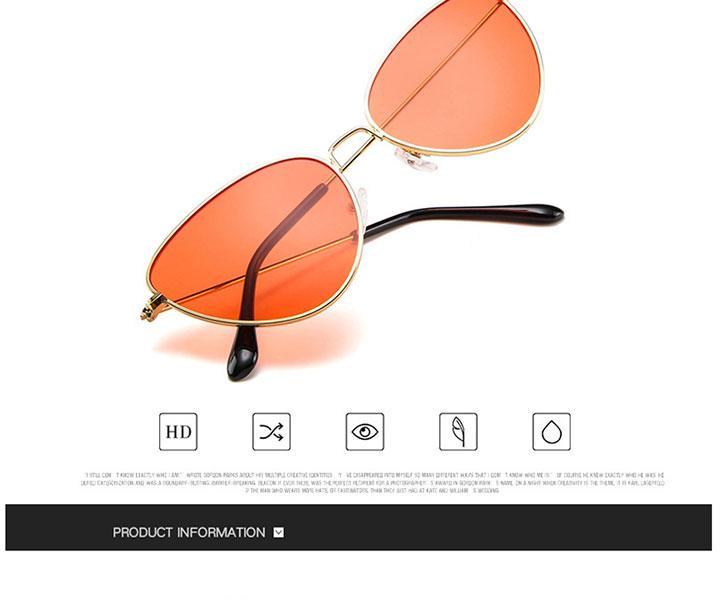 Metal Round Sunglasses Retro Design Sunglasses For Women New Cat Eye Glasses For Women New Popular Eyeglasses For Female Ladies Cat Eye Retro Sunglasses