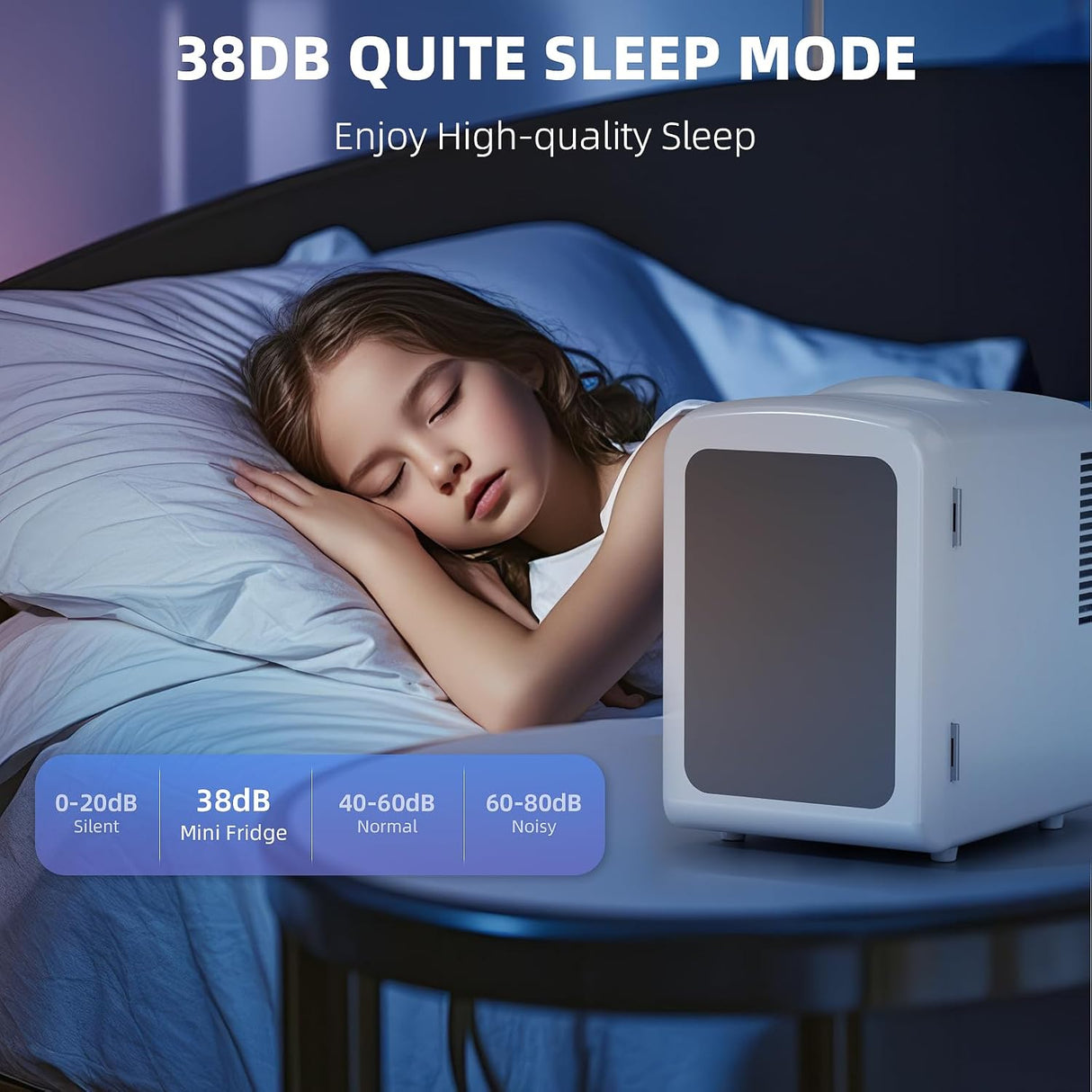 Mini Compact Refrigerator with Gaming Light F3404L