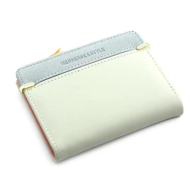 Mini PU Leather Women Elegant Purse Wallet Simple Design Lightweight Portable Small Female Wallet