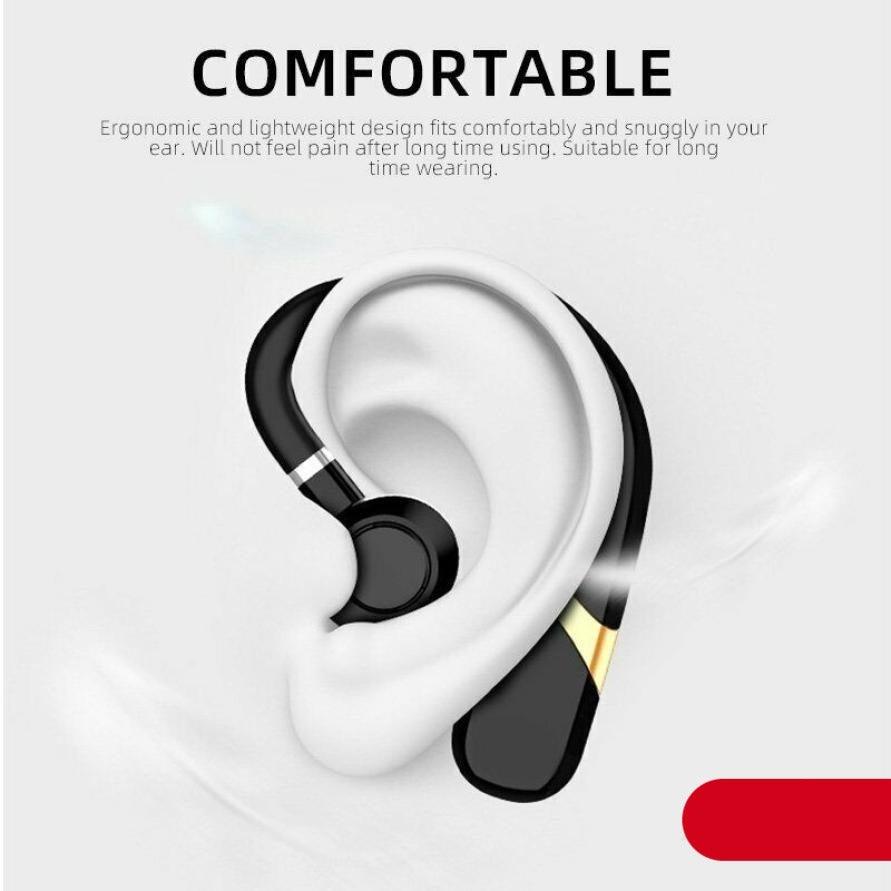 Mini Wireless Earbuds Bluetooth 5.0 In Ear Light-Weight Headphones Built-in Microphone Quality Sound Long Distance Wireless Bluetooth Earphone Ear Hook Business Single Headphone With Mic Handsfree Drive Call Sports Headset Earbud For Phones