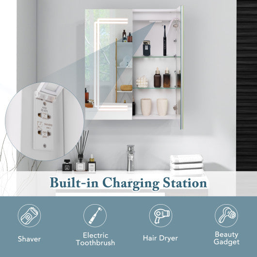 Patio Rattan 360° Swivel Recliner Chair with Adjustable Backrest and Footrest-White