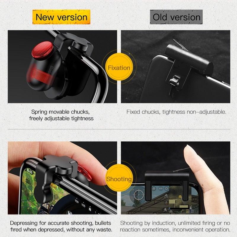 Mobile Gamepad Joystick For Joypad Trigger Fire Aim Button Lightweight Controller For Phone Portable Game Pad Phone Gaming Accesorios