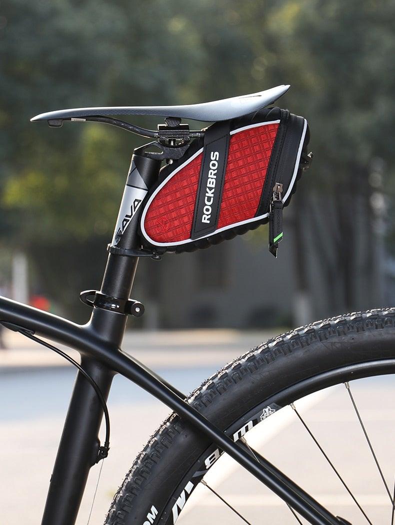 Modern Bike Bag Seat Bag Bike Accessories Bike Seat Bag Waterproof Bicycle Bag Under Seat 3D Shell Cycling Seat Pack For Mountain Road Bikes