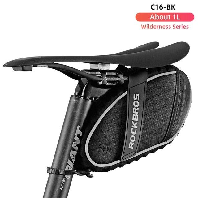 Modern Bike Bag Seat Bag Bike Accessories Bike Seat Bag Waterproof Bicycle Bag Under Seat 3D Shell Cycling Seat Pack For Mountain Road Bikes