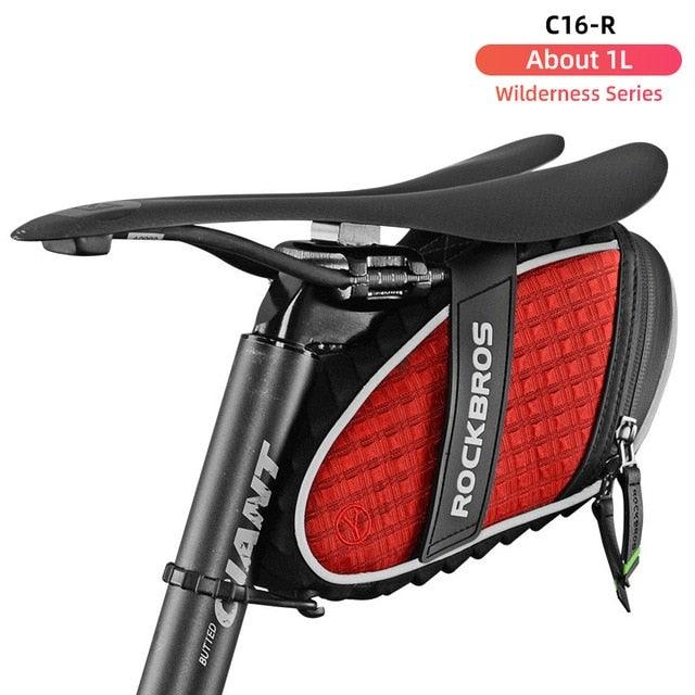 Modern Bike Bag Seat Bag Bike Accessories Bike Seat Bag Waterproof Bicycle Bag Under Seat 3D Shell Cycling Seat Pack For Mountain Road Bikes