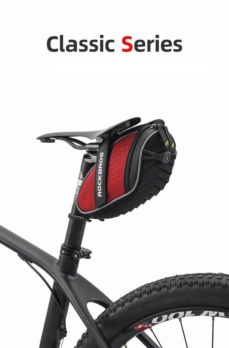 Modern Bike Bag Seat Bag Bike Accessories Bike Seat Bag Waterproof Bicycle Bag Under Seat 3D Shell Cycling Seat Pack For Mountain Road Bikes