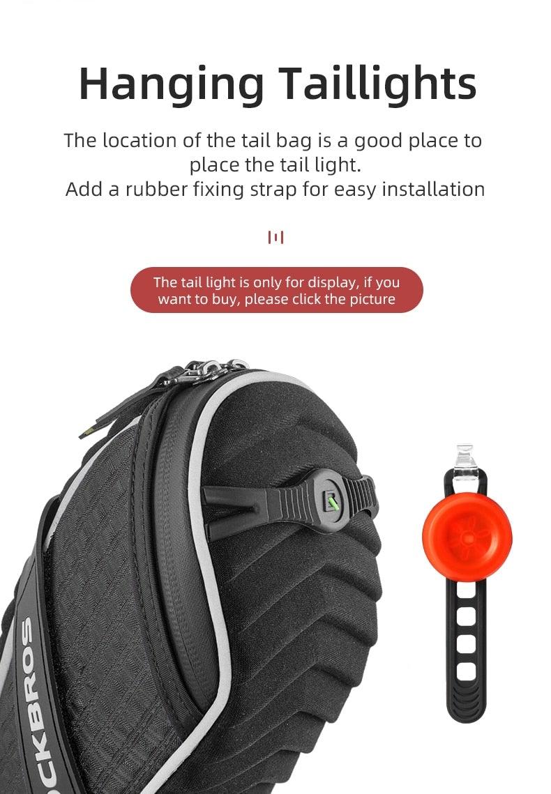 Modern Bike Bag Seat Bag Bike Accessories Bike Seat Bag Waterproof Bicycle Bag Under Seat 3D Shell Cycling Seat Pack For Mountain Road Bikes