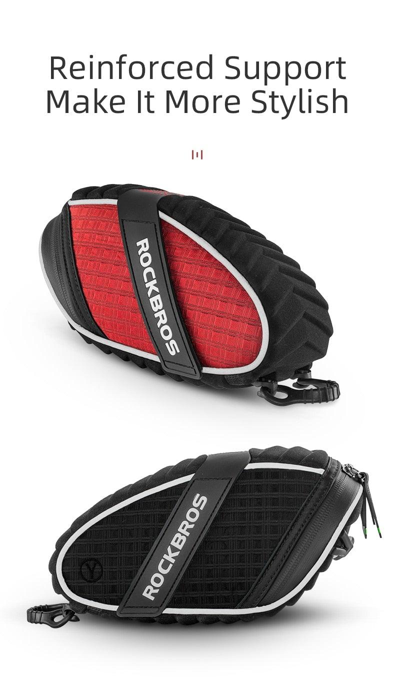 Modern Bike Bag Seat Bag Bike Accessories Bike Seat Bag Waterproof Bicycle Bag Under Seat 3D Shell Cycling Seat Pack For Mountain Road Bikes