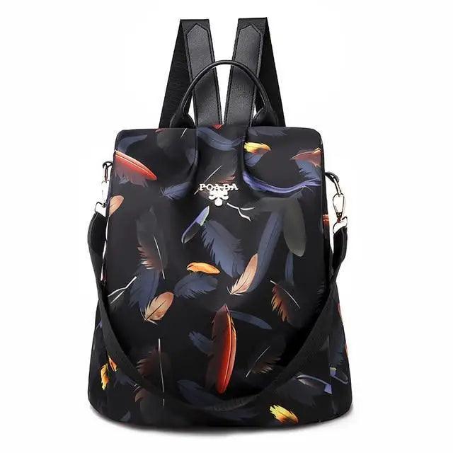 Modern Elegant Waterproof Women's Backpack Fashionable Anti-theft Women Backpacks Nice Print School Bag High Quality Large Capacity Backpack