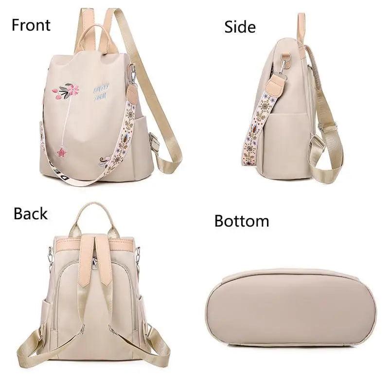 Modern Elegant Waterproof Women's Backpack Fashionable Anti-theft Women Backpacks Nice Print School Bag High Quality Large Capacity Backpack