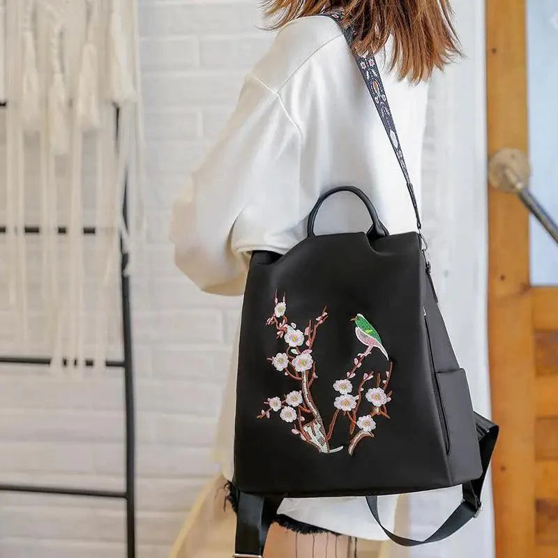 Modern Elegant Waterproof Women's Backpack Fashionable Anti-theft Women Backpacks Nice Print School Bag High Quality Large Capacity Backpack