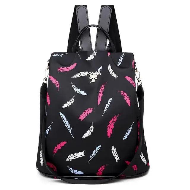 Modern Elegant Waterproof Women's Backpack Fashionable Anti-theft Women Backpacks Nice Print School Bag High Quality Large Capacity Backpack