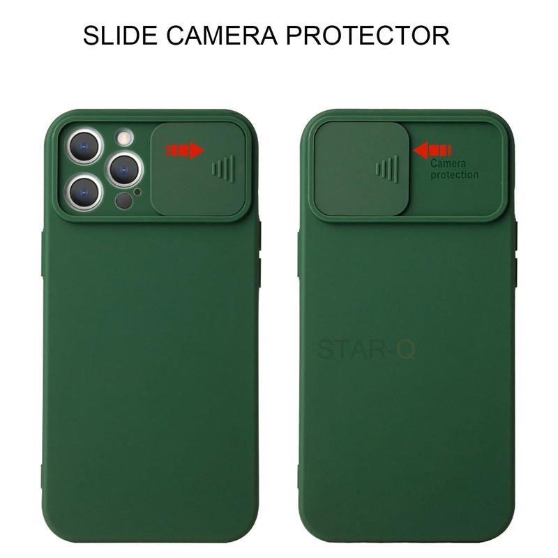 Modern Slide Camera Protector Phone Case On For Iphone 13 Pro 11 12 13pro Max Mini Iphone13 12pro Silicone Silicone Shockproof Phone Case Drop Protection Back Cover For Smartphone