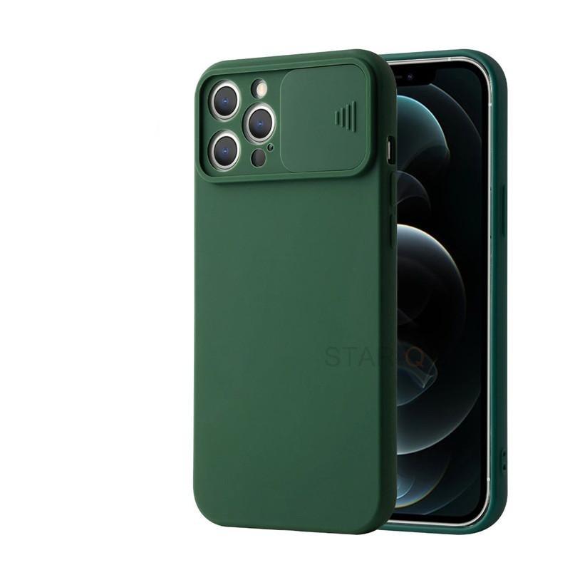 Modern Slide Camera Protector Phone Case On For Iphone 13 Pro 11 12 13pro Max Mini Iphone13 12pro Silicone Silicone Shockproof Phone Case Drop Protection Back Cover For Smartphone