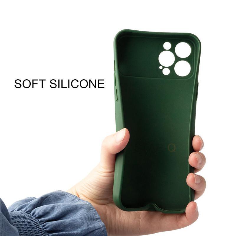 Modern Slide Camera Protector Phone Case On For Iphone 13 Pro 11 12 13pro Max Mini Iphone13 12pro Silicone Silicone Shockproof Phone Case Drop Protection Back Cover For Smartphone