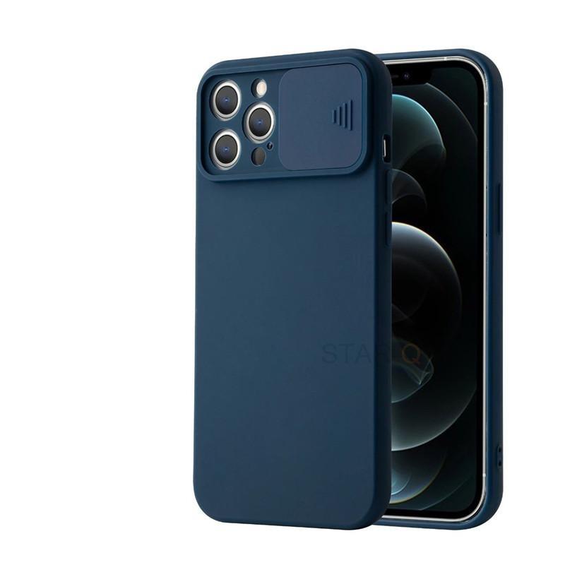 Modern Slide Camera Protector Phone Case On For Iphone 13 Pro 11 12 13pro Max Mini Iphone13 12pro Silicone Silicone Shockproof Phone Case Drop Protection Back Cover For Smartphone