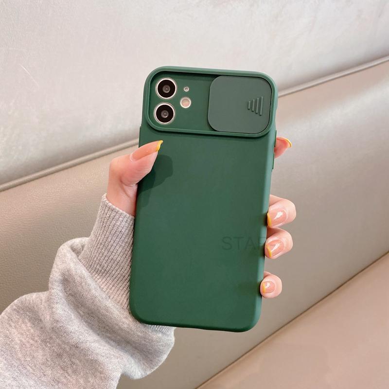 Modern Slide Camera Protector Phone Case On For Iphone 13 Pro 11 12 13pro Max Mini Iphone13 12pro Silicone Silicone Shockproof Phone Case Drop Protection Back Cover For Smartphone