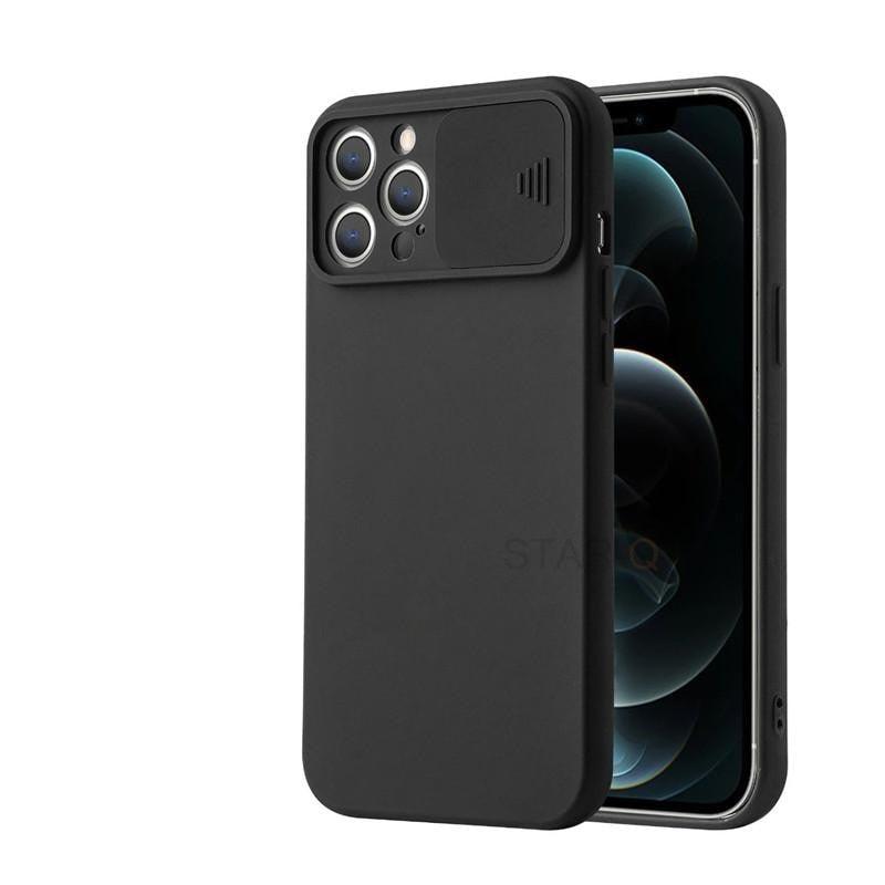 Modern Slide Camera Protector Phone Case On For Iphone 13 Pro 11 12 13pro Max Mini Iphone13 12pro Silicone Silicone Shockproof Phone Case Drop Protection Back Cover For Smartphone