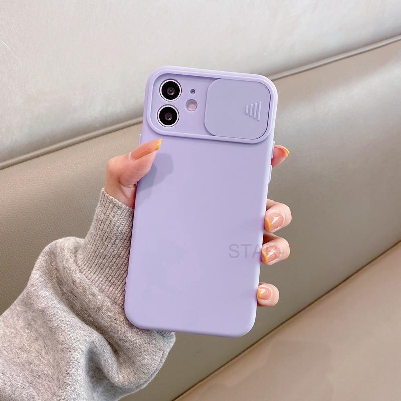 Modern Slide Camera Protector Phone Case On For Iphone 13 Pro 11 12 13pro Max Mini Iphone13 12pro Silicone Silicone Shockproof Phone Case Drop Protection Back Cover For Smartphone