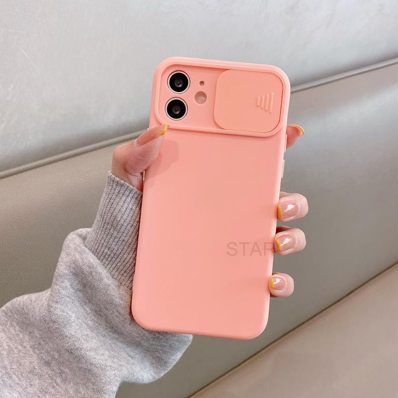 Modern Slide Camera Protector Phone Case On For Iphone 13 Pro 11 12 13pro Max Mini Iphone13 12pro Silicone Silicone Shockproof Phone Case Drop Protection Back Cover For Smartphone