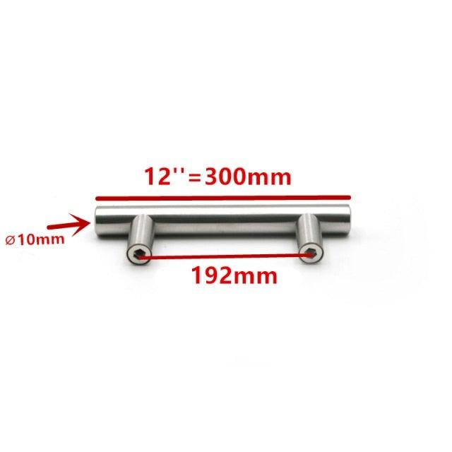 Modern Stainless Steel Kitchen Door Cabinet Bar Handle Pull Knob Cabinet Knobs Furniture Handle Cupboard Drawer Handle Stainless Steel Hollow Tube Bar Drawer Pulls Cupboard Knob For Kitchen Furniture Hardware