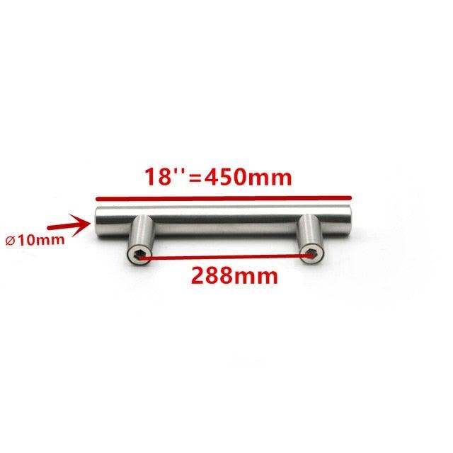 Modern Stainless Steel Kitchen Door Cabinet Bar Handle Pull Knob Cabinet Knobs Furniture Handle Cupboard Drawer Handle Stainless Steel Hollow Tube Bar Drawer Pulls Cupboard Knob For Kitchen Furniture Hardware