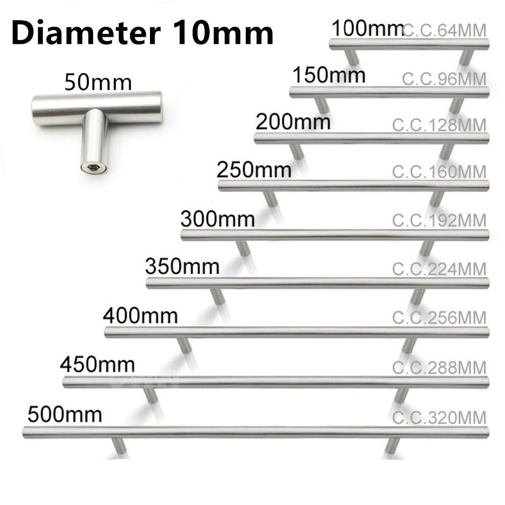 Modern Stainless Steel Kitchen Door Cabinet Bar Handle Pull Knob Cabinet Knobs Furniture Handle Cupboard Drawer Handle Stainless Steel Hollow Tube Bar Drawer Pulls Cupboard Knob For Kitchen Furniture Hardware
