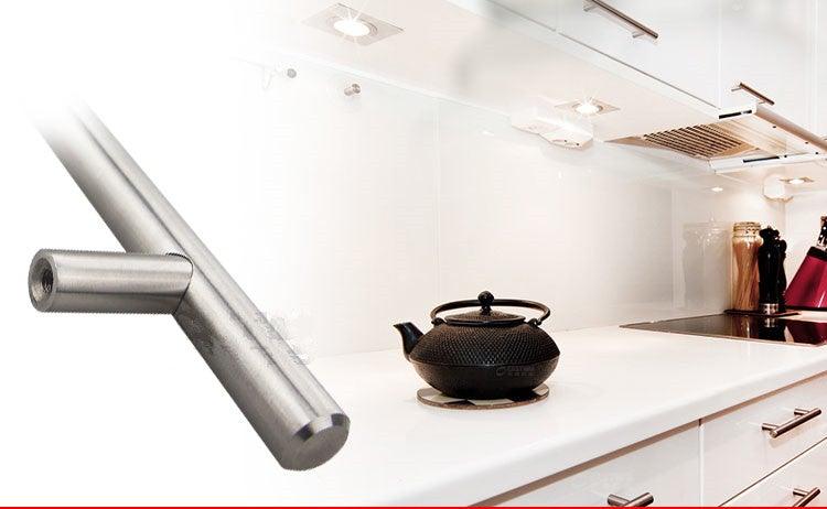 Modern Stainless Steel Kitchen Door Cabinet Bar Handle Pull Knob Cabinet Knobs Furniture Handle Cupboard Drawer Handle Stainless Steel Hollow Tube Bar Drawer Pulls Cupboard Knob For Kitchen Furniture Hardware