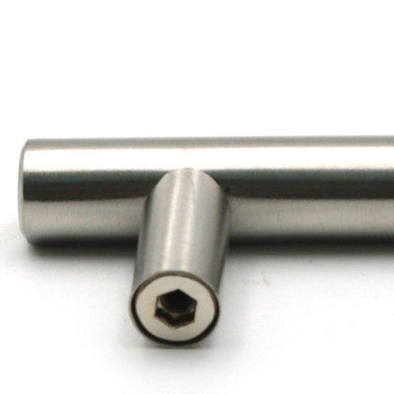Modern Stainless Steel Kitchen Door Cabinet Bar Handle Pull Knob Cabinet Knobs Furniture Handle Cupboard Drawer Handle Stainless Steel Hollow Tube Bar Drawer Pulls Cupboard Knob For Kitchen Furniture Hardware