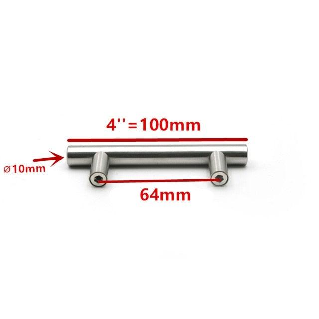Modern Stainless Steel Kitchen Door Cabinet Bar Handle Pull Knob Cabinet Knobs Furniture Handle Cupboard Drawer Handle Stainless Steel Hollow Tube Bar Drawer Pulls Cupboard Knob For Kitchen Furniture Hardware