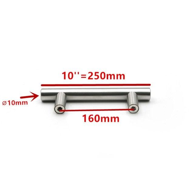Modern Stainless Steel Kitchen Door Cabinet Bar Handle Pull Knob Cabinet Knobs Furniture Handle Cupboard Drawer Handle Stainless Steel Hollow Tube Bar Drawer Pulls Cupboard Knob For Kitchen Furniture Hardware