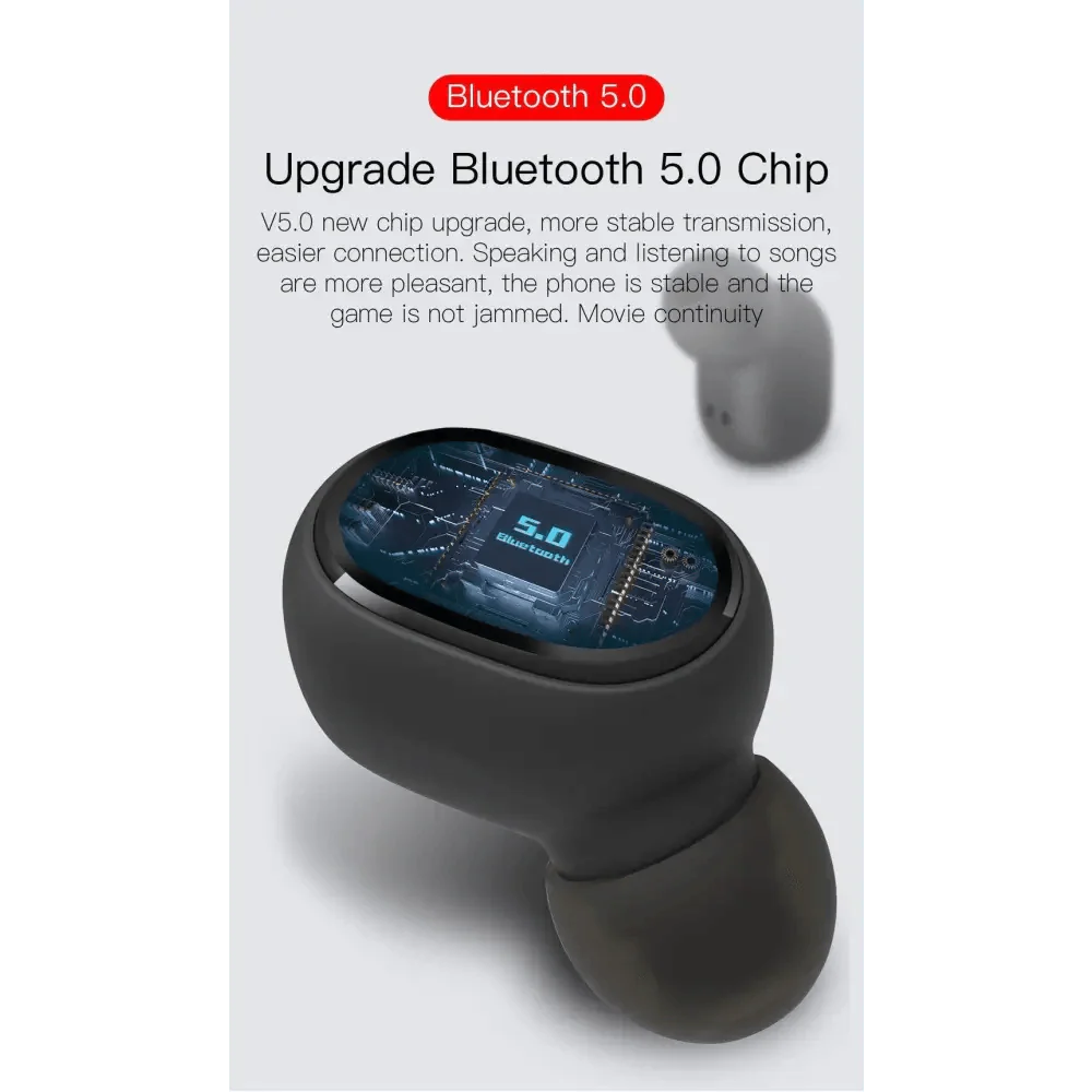 Modern Style Bluetooth 5.0 Headphones Stereo Wireless Ear Buds In Ear Hands Free Earphones Sports Headset Quality Sound