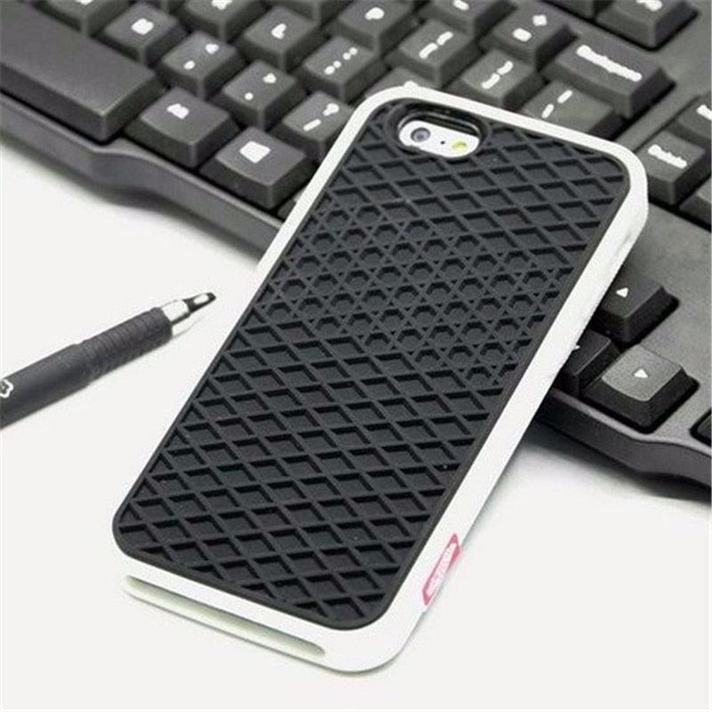 Modern Waffle Sport Shoe Sole Texture Silicone Case for iPhone 12 13 Pro Max XS XR X iPhone Mini Cover Silicone Impact Resistant Protective Case Soft Silicone Art Phone Case