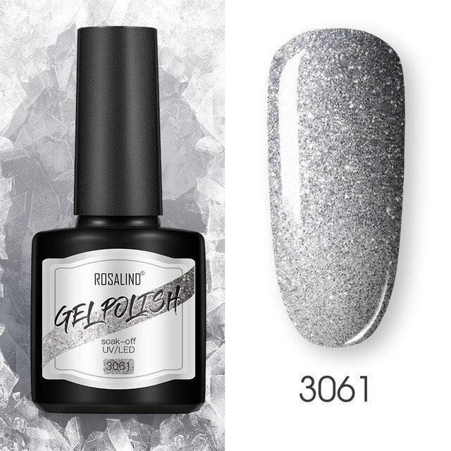 Modern Womens Glossy Colorful 8ml Nail Gel Polish Permanent UV LED High Quality Crystal Effect Design