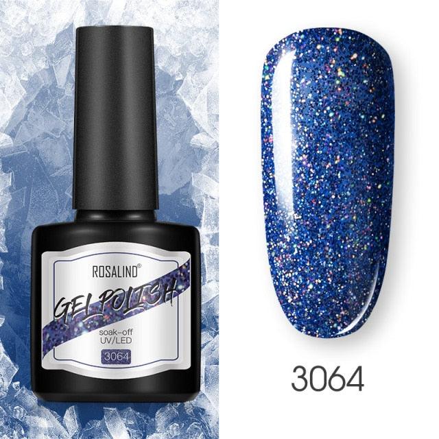 Modern Womens Glossy Colorful 8ml Nail Gel Polish Permanent UV LED High Quality Crystal Effect Design