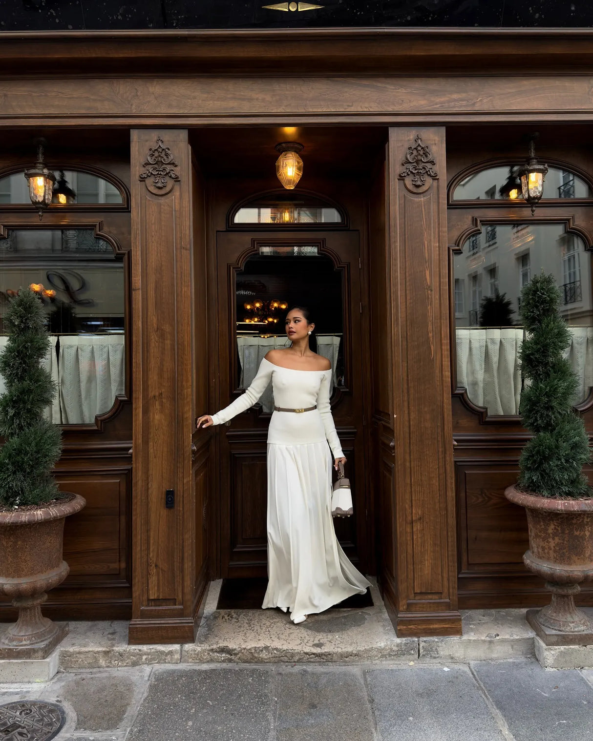 Elegant Retro Split Dress