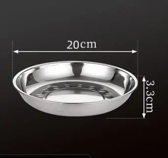 Stainless Steel Tableware Dinner Plate