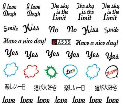 Nail Art Water Transfer Stickers Anime Mouse Animal Kid slider adhesive Watermark Decals Women Beauty Wedding Nails Decal Self-Adhesive 3D Wave Design Decoration for Women Girls Art Stickers Decal Decoration Metallic Curve Strip Line Nail