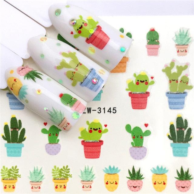 Nail Art Water Transfer Stickers Anime Mouse Animal Kid slider adhesive Watermark Decals Women Beauty Wedding Nails Decal Self-Adhesive 3D Wave Design Decoration for Women Girls Art Stickers Decal Decoration Metallic Curve Strip Line Nail