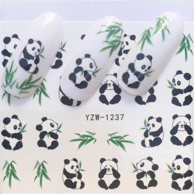 Nail Art Water Transfer Stickers Anime Mouse Animal Kid slider adhesive Watermark Decals Women Beauty Wedding Nails Decal Self-Adhesive 3D Wave Design Decoration for Women Girls Art Stickers Decal Decoration Metallic Curve Strip Line Nail