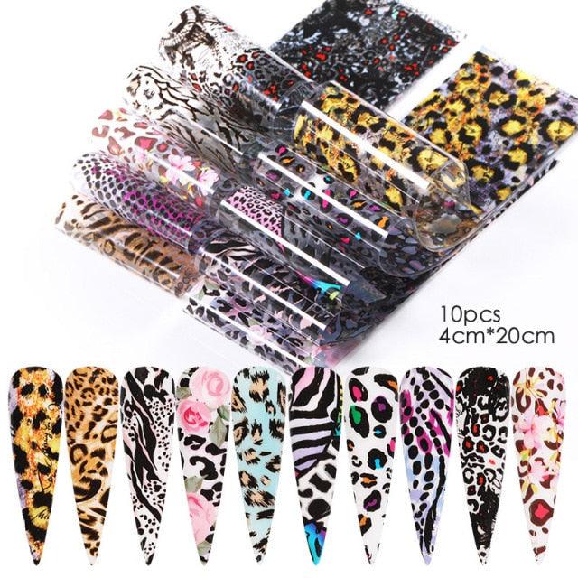 Nail Foils Marble Flower Series Iridescent Nail Art Transfer Sticker Paper Slider Nail Water Decal Design Manicures Decorations Art Manicures Decoration New Gold Nail Transfer Foils for Nail Arts Nails Supply Holographic Effect Nail Art Foil Stickers Hol