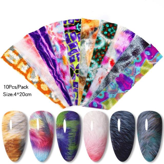 Nail Foils Marble Flower Series Iridescent Nail Art Transfer Sticker Paper Slider Nail Water Decal Design Manicures Decorations Art Manicures Decoration New Gold Nail Transfer Foils for Nail Arts Nails Supply Holographic Effect Nail Art Foil Stickers Hol